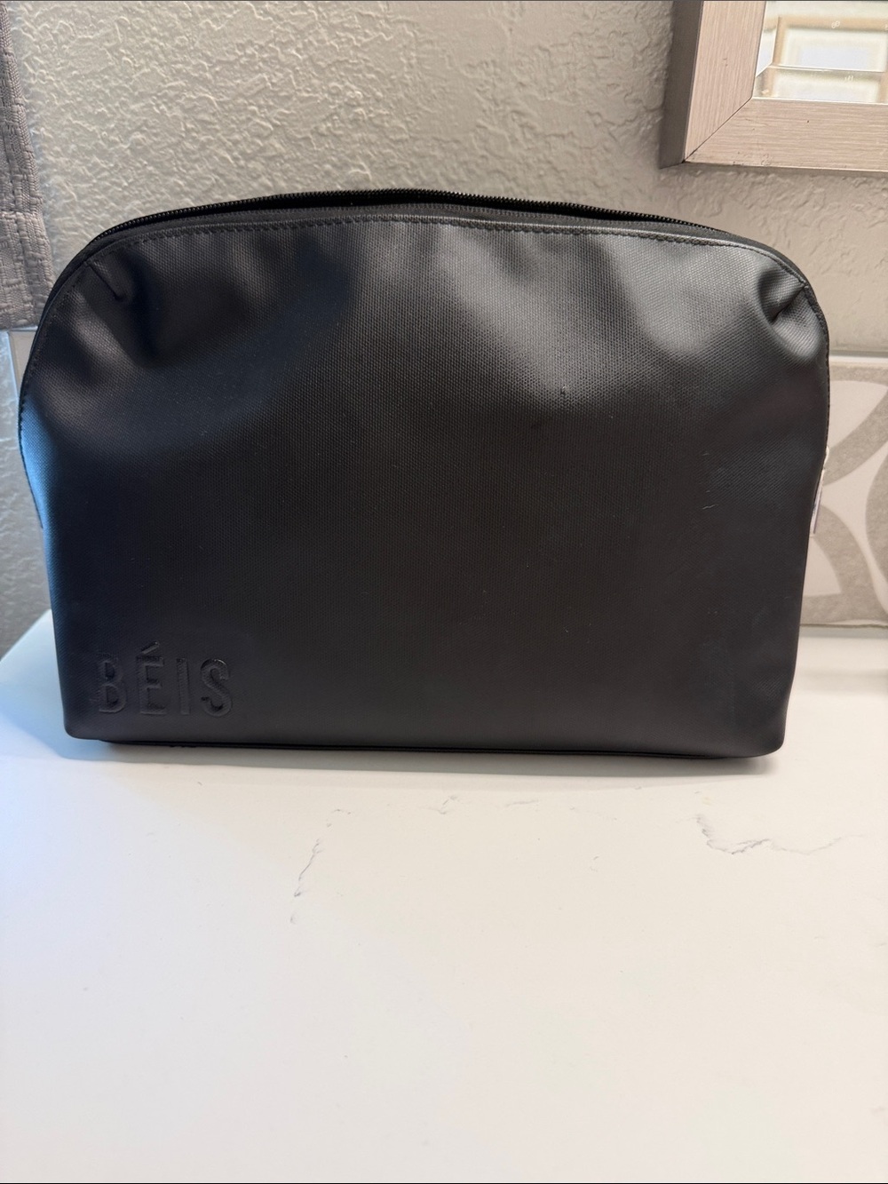 Beis Rare Beauty BLACK large cosmetic case pouch